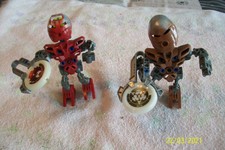 LEGO BIONICLE MATORAN OF METRU NUI 8607+8610. COMPLETS
