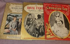 Vintage 3 X Royal Collectables QE2 Margaret Pictographic Livres En Ok État