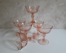 Lot de 6 coupes à champagne Rosaline années 70 