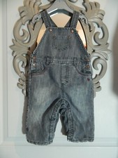 Salopette en jeans bébé fille T 6 mois "Obaibi"