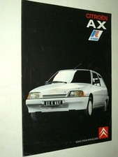 Prospectus CITROEN AX K WAY 1990 Prospekt Brochure  Auto Car Catalogue
