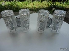 APPLIQUES  LAMPES " FABBIAN "DONO FANTASIA  2 VERRES LUMINAIRE DESIGN