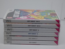 LOT 6 JEU JUST DANCE 1, 2, 3, 4,2014,2015 NINTENDO WII 