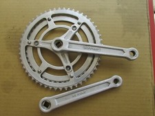 NERVAR ANCIEN PEDALIER ALU VELO COURSE ROAD BICYCLE CRANKSET 170 45 52