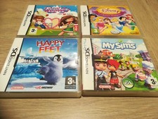 Lot De 4 Jeux DS  Disney Princesse Happy Feet My Sims Rendez Vous