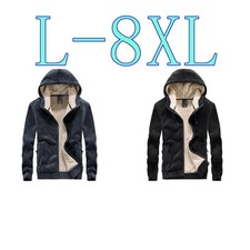 Hommes Doublure Polaire Manteau Veste Pull Haut Manteau à Capuche Grande Taille