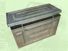 CAISSE METAL ETANCHE MUNITION OUTILLAGE 15X20X30CM + MARQUAGE OFFERT . jeep
