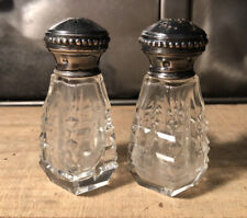 Sel Poivre Argent Et Cristal Poinçon Minerve H 8 Cm