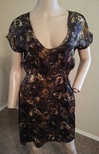 Billy Reid Italie Soie Papillon Imprimé Floral Robe Dos Ajouré 2