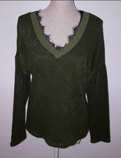 Pull vert foncé taille S, très bon état