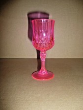verre a pied digestif 6 cl LONGCHAMP FOLIES rose cristal d'arques choix quantité