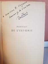 JEAN CATHALA / PORTRAIT DE L' ESTONIE / ENVOI DEDICACE PRIX BORDIN ACADEMIE 1938