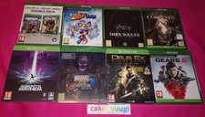 LOT DE 8 JEUX XBOX ONE CODE VEIN DEUS EX GEARS 5 FAR CRY ARK SOULS II MARVEL
