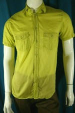 BRICE Taille S Superbe chemise manches courtes vert anis homme chemisette