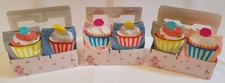 2 X Cup Cake Chaussettes dans une boîte de 2 paires de cup cake Chaussettes dans chaque boîte cadeau. 4 paires