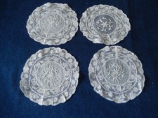 4 PETITS NAPPERONS ANCIENS FOND DE COIFFE DEBUT 1900