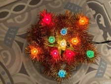 NOEL CIMIER ETOILE Décoration guirlande LUMINEUSE VINTAGE et sa boite