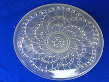 Coupe design vert moulé pressé signé J. LANDIER art deco vasque glass