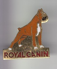 RARE PINS PIN'S .. ANIMAL CHIEN DOG BOXER ROYAL CANIN ALIMENT FOOD CROQUETTE ~DF