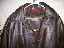  belle VESTE en CUIR de VACHETTE T-M Vintage VESTON FLIGHT JACKET état correct 
