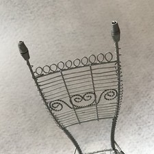 Exquisite Victorian Miniature Antique Garden Chair Salesman Sample Doll House 3