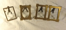 3 ANCIENS PETITS CADRES PORTE-PHOTO à POSER ou SUSPENDRE, dont 1 pour 2 PHOTOS