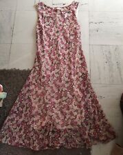 Robe Sans Manche évasée Fleurie PROMOD Taille 38 Comme Neuve