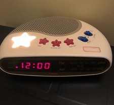 Playskool Alarm Clock Radio Kids Music Player Nightlight Digital AM/FM PS-360