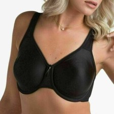 WACOAL 855192 Basic Beauty Full Figure Underwire Bra Sz 36H Black