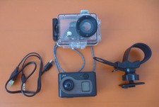 LOT Mini Caméra Appareil photo type GoPro + Câble + Boîtier étanche + Fixation