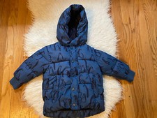 Zara Bébé Garçon / Pingouin à Capuche Doudoune / Veste 18-24 Mois ~ Bleu ~ EUC