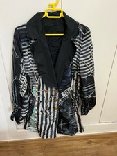 Veste réversible imperméable bleue -noire T 40