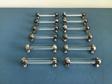 12  PORTE COUTEAUX moderniste verre et chrome adnet