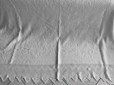 Ancien Couvre Lit Couverture De Mariage  Provençal 1 Côté Dentelle  Écaille