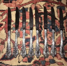 Wallace Silversmiths Set Of 8 knives Baroque (eight) Signed