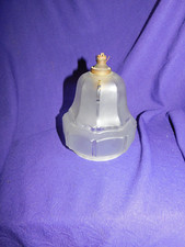 Tulipe Art Deco en verre moulé pour lampe lustre avec sa douille