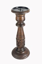 Indien Grand Taille en Bois Bougie Bâton Support Maison Décoratifs Socle i71-879