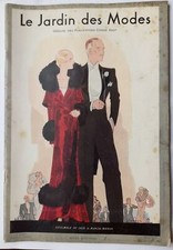 Revue mensuelle Michel de Brunhoff LE JARDIN DES MODES n136 PARIS Art Déco1930  