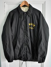 Vintage 70 S champion Waldo Personnel en Nylon Noir Coupe-vent Veste Running Man Tag M