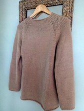 LA BOUTIQUE - pull tricot laine camel beige 42 L