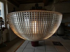 Lampe Industrielle Holophane Eclairage Public Urbain Verre Prismatique 1980