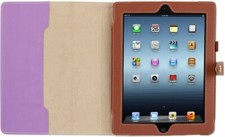 Griffin Folio Leather Backbay Case Stand for iPad 2/3/4 4th Generation Lavender