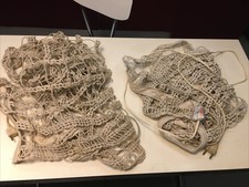 2 Tres Anciennes Et Rares Couvertures Chauffantes  Jidé En Coton Au Crochet