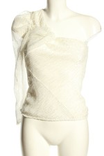 ZARA Top asymétrique Dames T 38 blanc cassé élégant