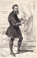 Michel-Ange Michelangelo di Lodovico Buonarroti Simoni Peintre Peinture 1838