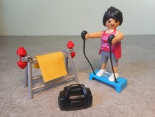 Personnage Playmobil séance de fitness - Salle de Sport - 5578 5574 Maison Villa