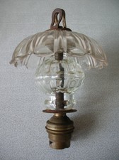 Art populaire lustre plafonnier luminaire en verre avec douille de 16 cm