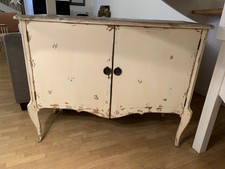 Meuble de style ancien buffet commode ou meuble tv - Bois patiné écru
