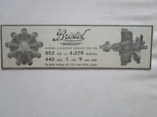 9/1936 PUB BRISTOL AEROPLANE MOTEUR AVIATION MERCURY ENGINE ORIGINAL FRENCH AD