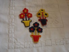 APPLICATIONS VINTAGE pots de fleurs  (823)    & ANTIQUE TRIM